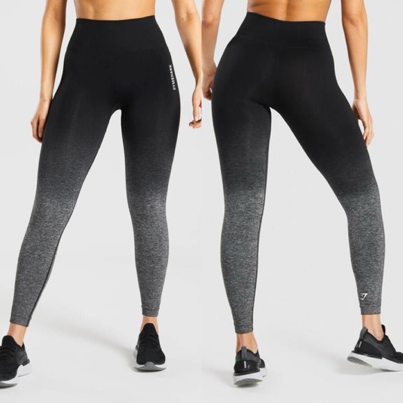 Gym Shark L black & gray ombre leggings, women’s - Picture 1 of 4
